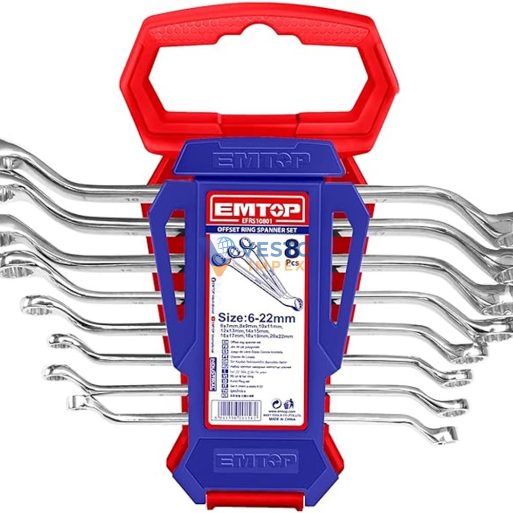 Emtop Offset Ring Spanner Set