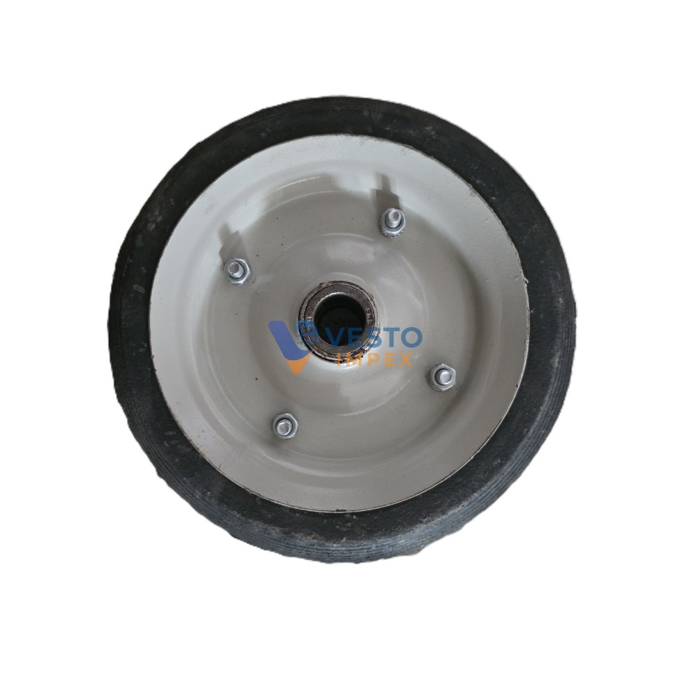 Heavy Duty  Trolley Rubber Wheel 10 x 2 inch - Image 3