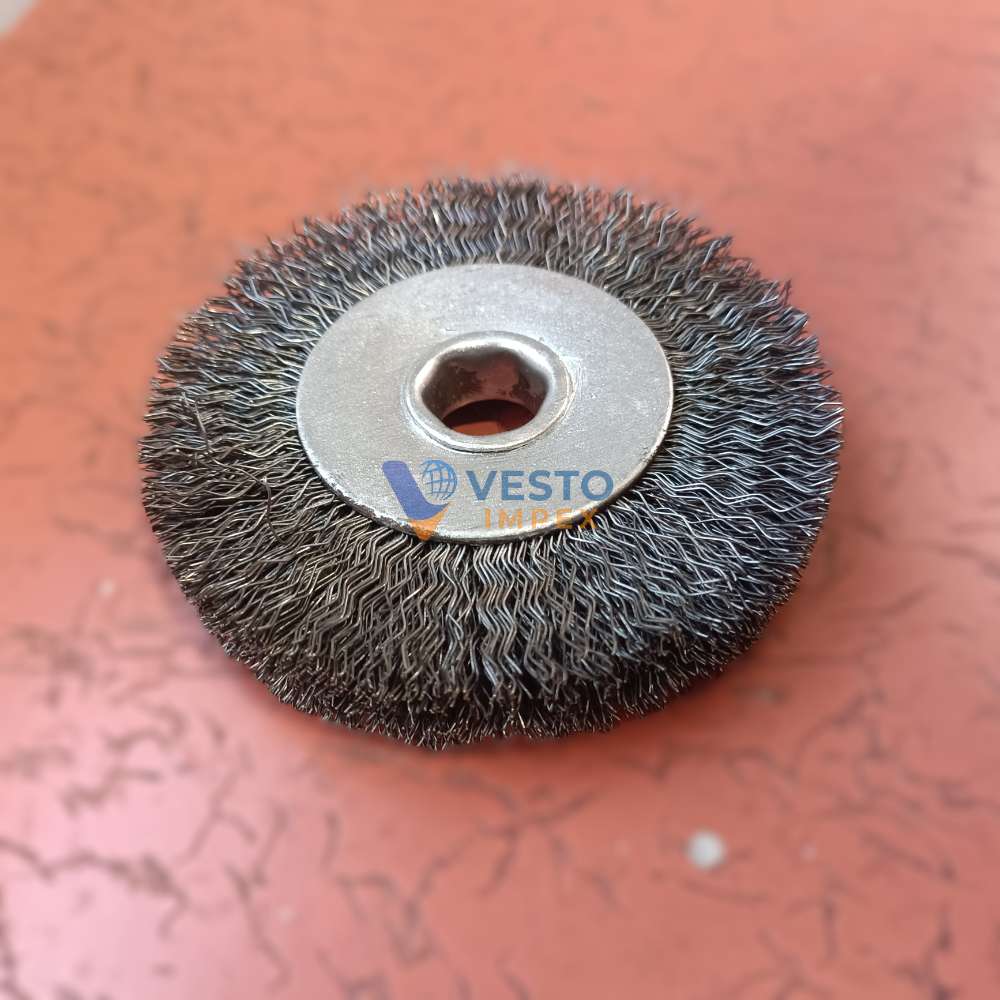 MS Circular Wire Brush with Hexagonal Bore - Image 2